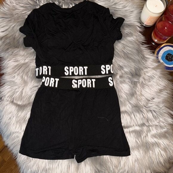 NWOT SHEIN black and white short set. Size 10. - Picture 5 of 5